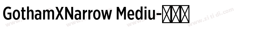 GothamXNarrow Mediu字体转换